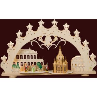 Saico candle arch 3D woman church of Dresden