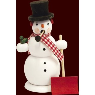 Saico Smoker snowman, white with shovel