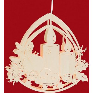 Taulin Fensterbild Adventsschale