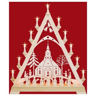 Taulin triangle arch motif church of Seiffen
