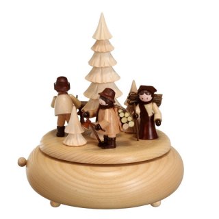 Unger music box forrest carved