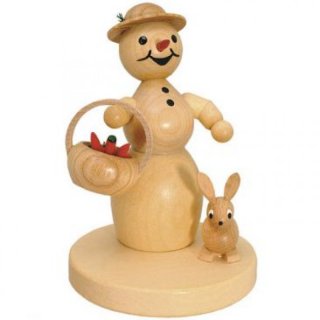 Wagner Schneefrau mit Korb und Hase