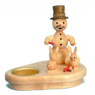 Wagner Schneemannleuchter mit Hasen