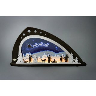 Weigla candle arch LED Santa Claus