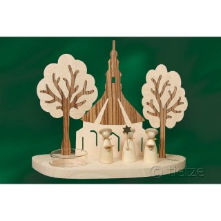 Tietze Teelichthalter Seiffener Kirche