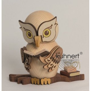Kuhnert Räucherfigur Eule mit Büchern