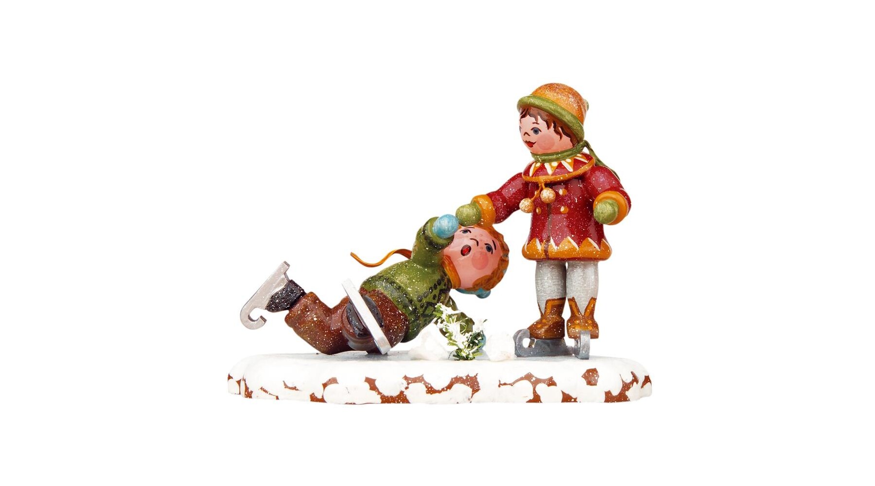 Piccole figure & Ornamenti Bambini Inverno Lanterna - 13,5cm / 5inch - Hubrig Volkskunst
