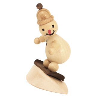 Wagner snowman junior on snow with cap