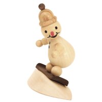 Wagner snowman junior on snow with cap