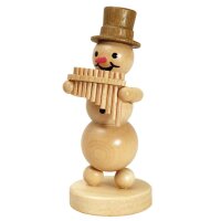 Wagner snowman musician with pan flute