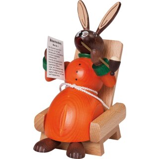 Richard Glässer smoker rabbit in the armchair