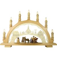Lenk and son candle arch Santa Claus with carriage 
