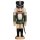 Volkskunst eG from Seiffen nutcracker Husar green glazed