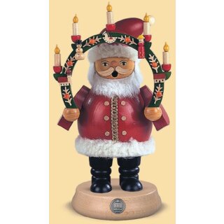 Müller Smoker Santa Claus with candle arch medium-sized