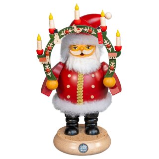 Müller Smoker Santa Claus with candle arch medium-sized