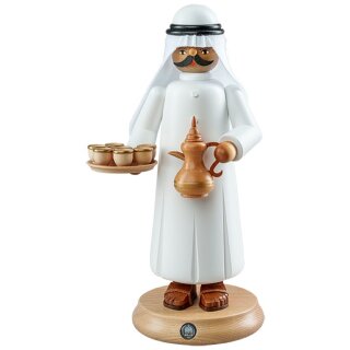 Müller Smoker Arab with smoking coffeepot and cups tall