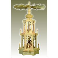Seidel Weihnachtspyramide mit gedrechselten Figuren