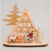 Kuhnert tealight holder timbered house