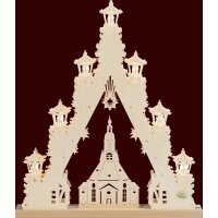 Saico 3D candle arch triangle church of Seiffen