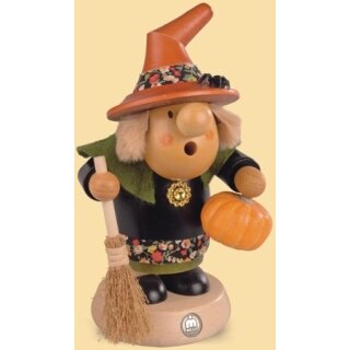 Müller Smoker Halloween witch with pumpkin