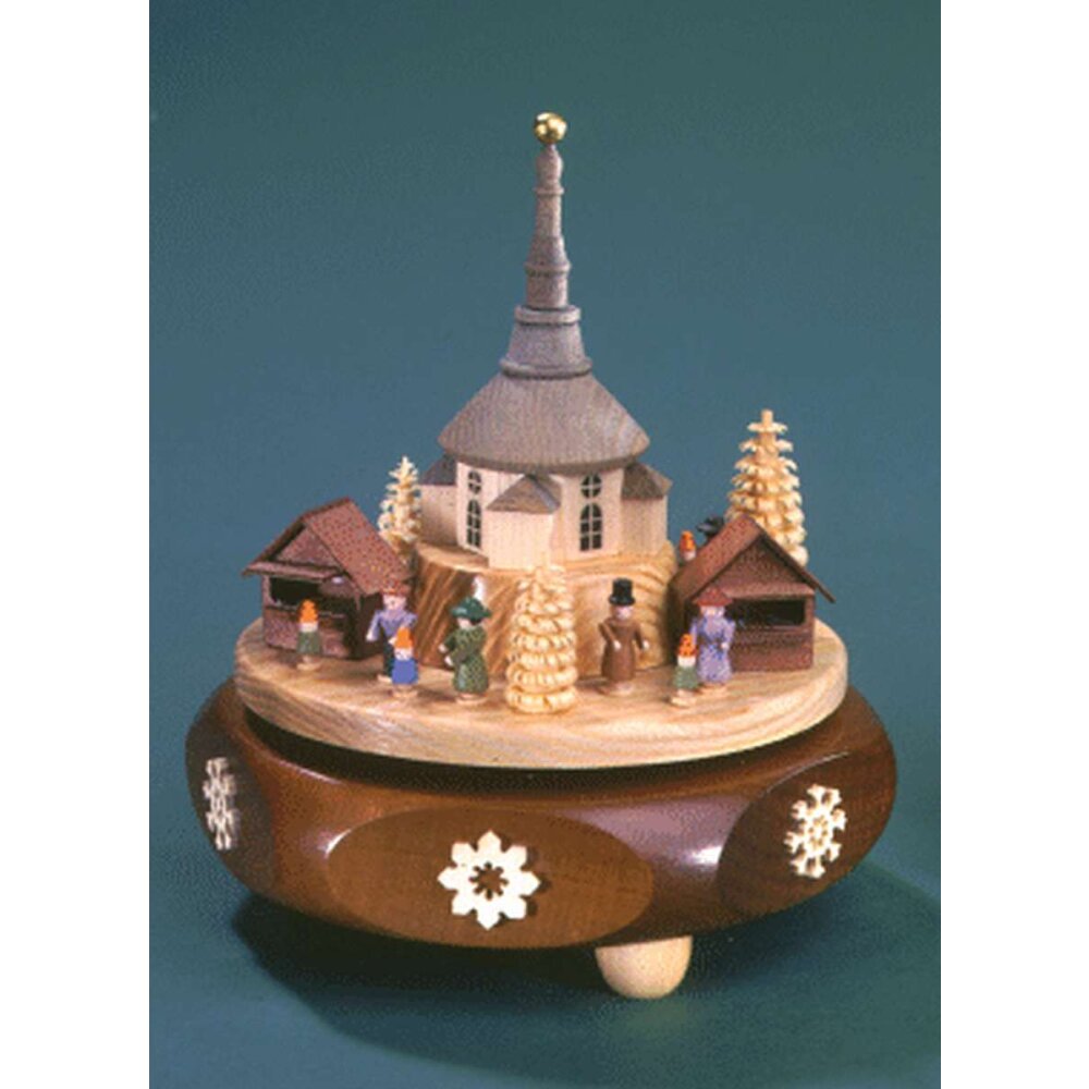 Richard Glässer Adventsleuchter Klein, Grün - Aus Nachwachsenden Rohstoffen, 12 Cm Hoch | Traditionell Aus Dem Erzgebirge