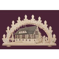 Saico candle arch tudor style house 3D