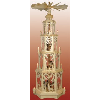 Seidel pyramid motif forest with turned figures - electric
