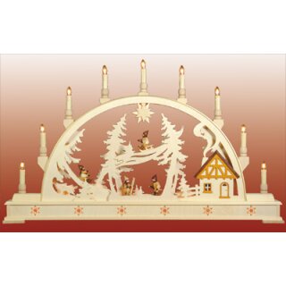 Seidel candle arch winter children - with illuminated substructure