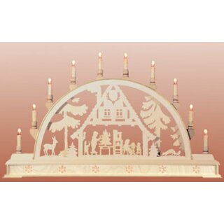 Seidel candle arch Christmas house