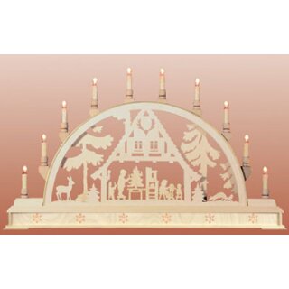 Seidel candle arch Christmas house
