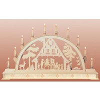 Seidel candle arch Christmas house