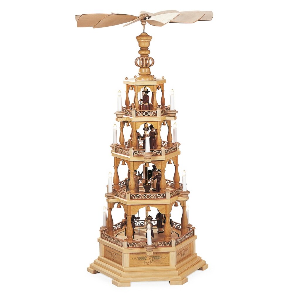 Müller Pyramide 4stöckig Heilige Geschichte elektrisch