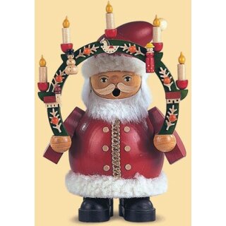 Räuchermann Weihnachtsmann mit Kerzenbogen von Müller
