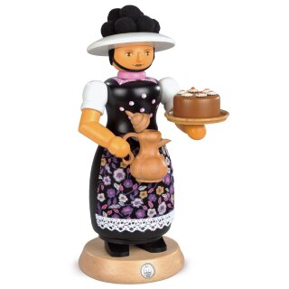 Müller Smoke woman girl from black forest with smoking pot tall