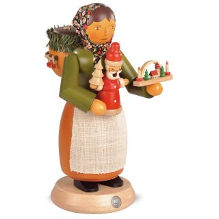 Müller Smoke woman wooden toys seller tall