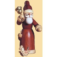 Müller Spieldose Motivplatte Weihnachtsmann und Geschenkeengel