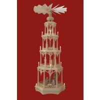 Seidel column pyramid gothic with colored manger figures