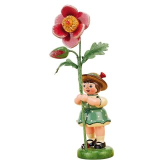 Hubrig flower kid - flower girl with wild rose