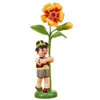 Hubrig flower kid - flower boy with Tagetes