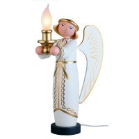 KWO angel with electric lighting