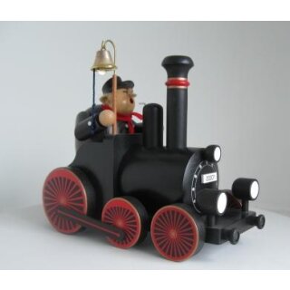 KWO Smoker train driver with railroad