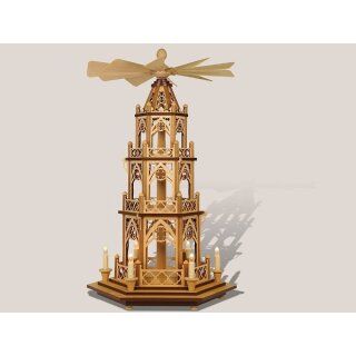 Rauta Gothic pyramid electric illuminated 3 floors