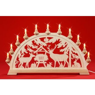 Taulin candle arch deer feeding