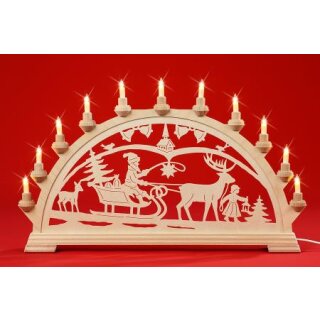 Taulin candle arch Christmas country with children