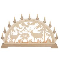 Taulin candle arch deer feeding - with front lighting