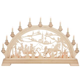 Taulin candle arch sleigh drive - with front lighting