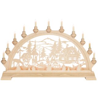 Taulin candle arch ranger house -  with front lighting
