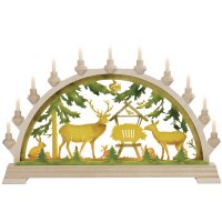 Taulin candle arch deer feeding - with front lighting