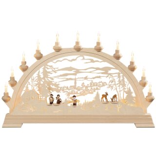 Taulin candle arch forest clearing with figures