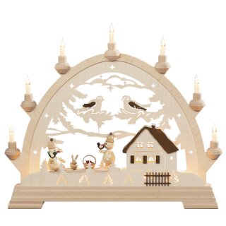 Taulin round arch with Wagner snowmen - with lighting